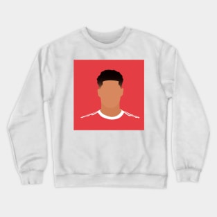 Marcus Rashford Minimalistic Face Art Crewneck Sweatshirt